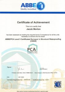 Jacob Morton CSSW certificate